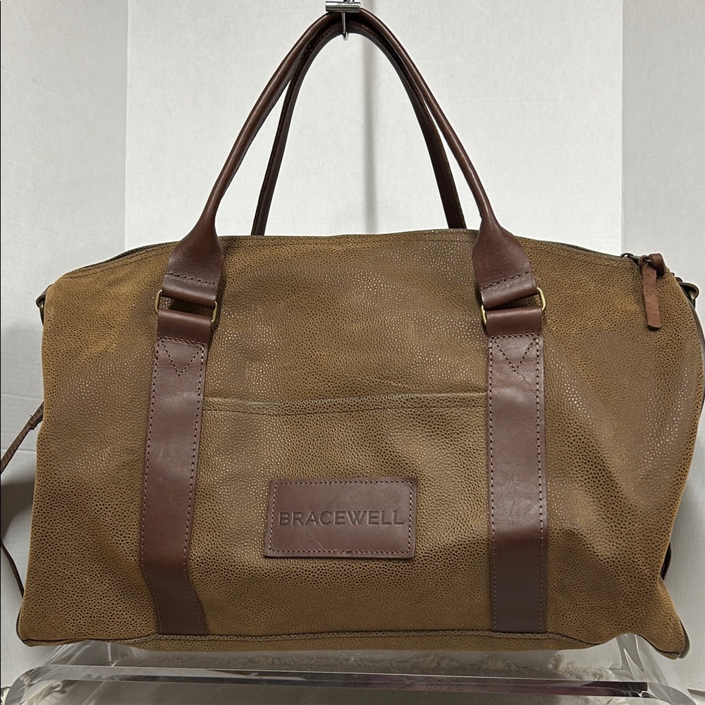 Brown Leather Duffel Bag for Men